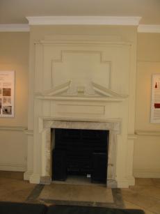A ground floor fireplace