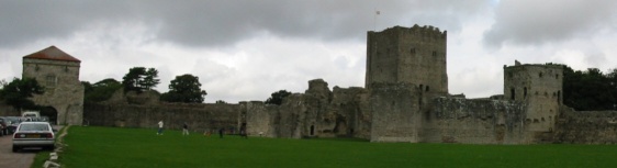 The landgate, keep and Assehston's Tower