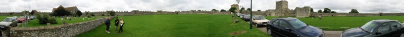 A 360° view, taken from near the centre of the castle