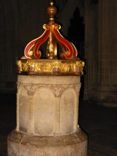 The Saxon font, with Jacobian cover