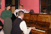 A sing-along in the New Inn