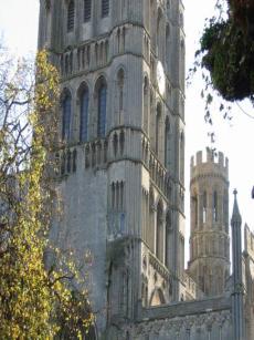 the cathederal's towers