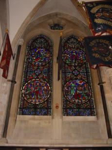 Stained Glass in Chappel of St George