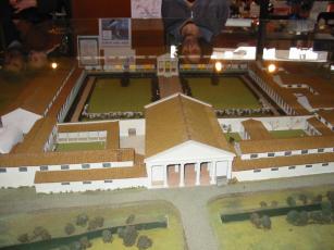 A model of the palace