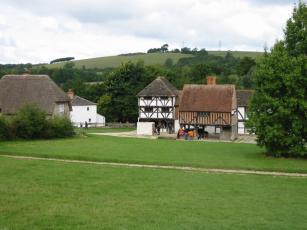 the village from the Hambrook barn