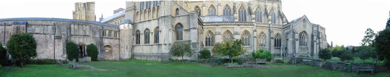 The East cloister and the Cathederal from the Camery garden