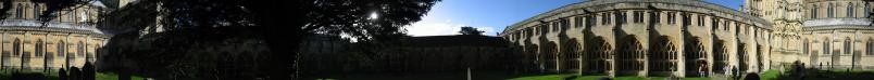 A 360° view from the cloister quadrangle