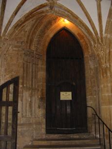 The door from the east cloister to the cathederal - the Bishop's entrance