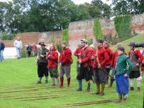 Pikemen at the end of drill