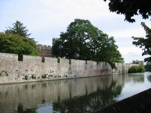 The West side of the moat